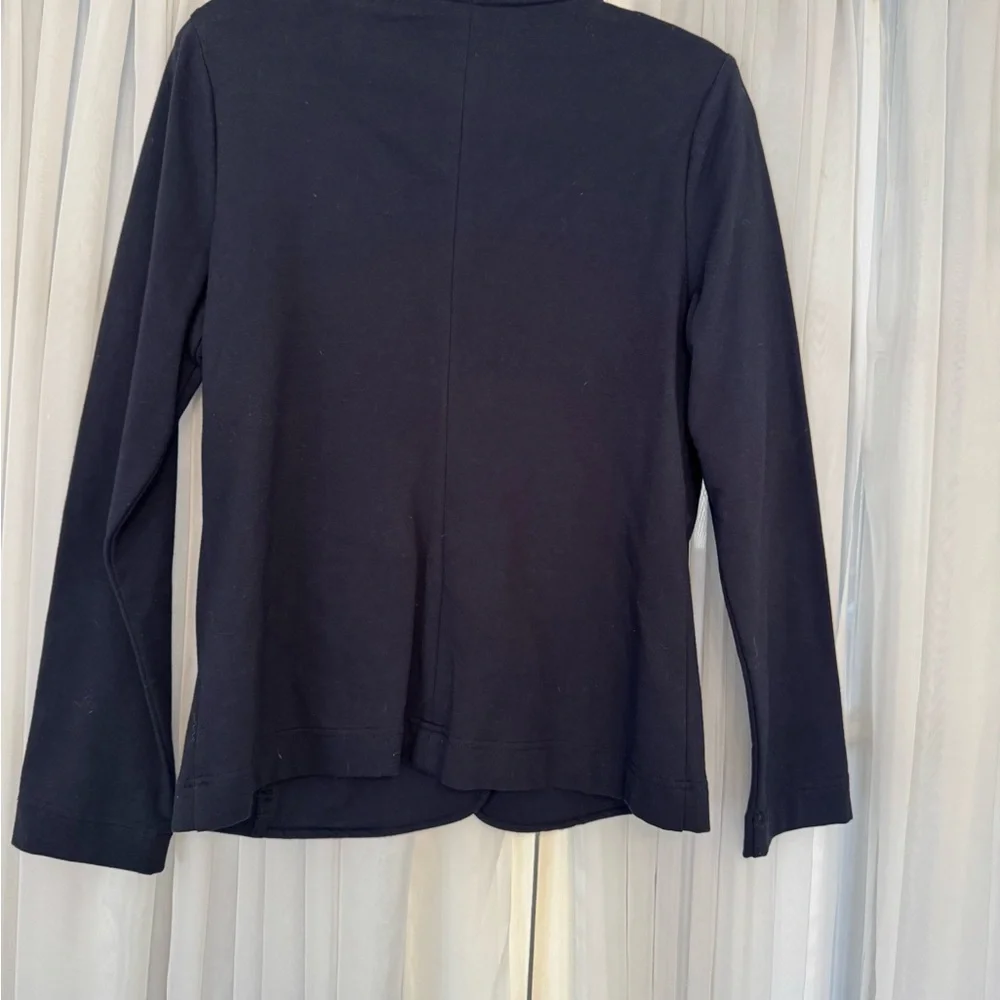 Tommy Hilfiger Women's Dark Blue Blazer with Red and White Accents - Picture 3 of 4
